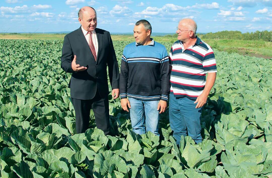 Слева направо: С. Н. Поликов, А. А. Старцев, В. Д. Джабиев